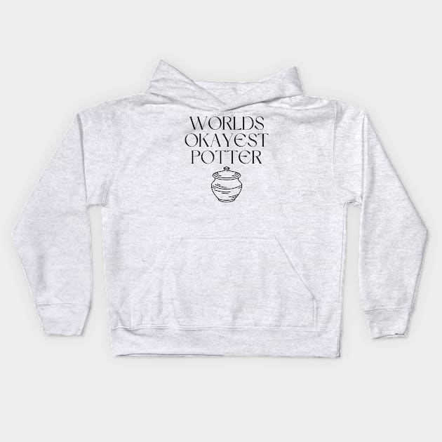World okayest potter Kids Hoodie by Word and Saying